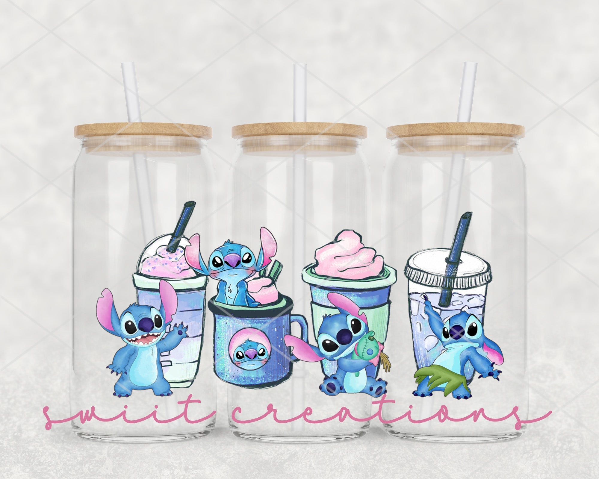 Alien Coffee UV DTF Libbey Glass Cup Tumbler Wrap | DTF050P