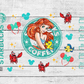 Mermaid Glitter 16oz Cup Wrap - UV DTF - DTF055