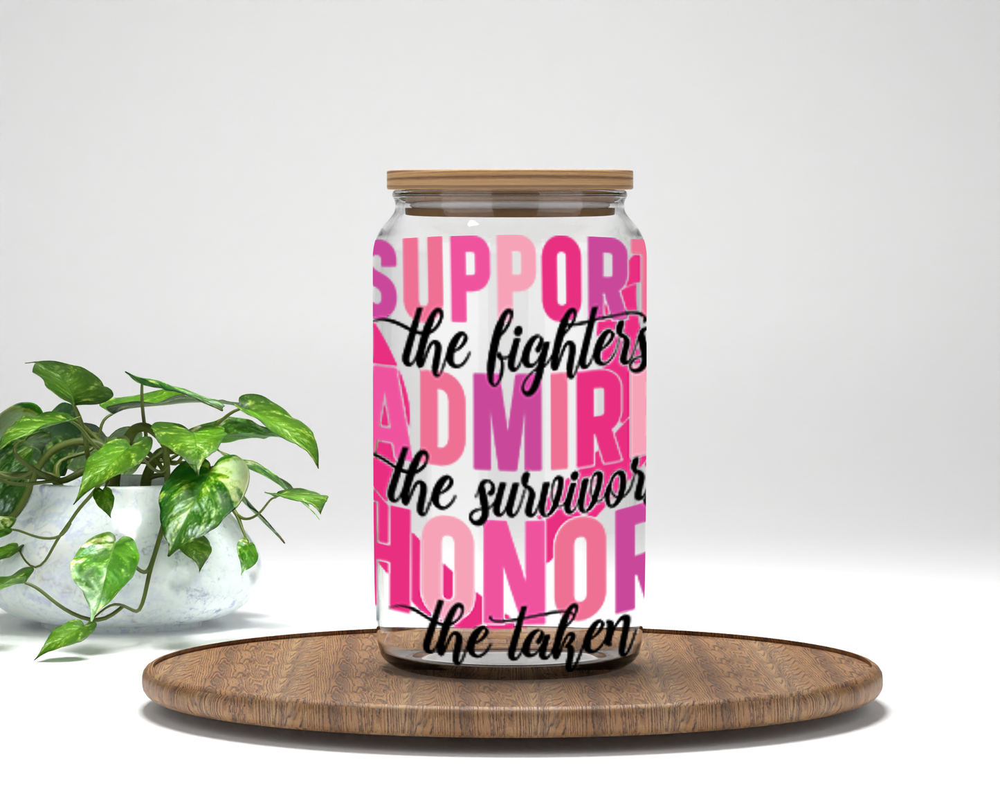 Support Fighters 16oz Cup Wrap - UV DTF - DTF068