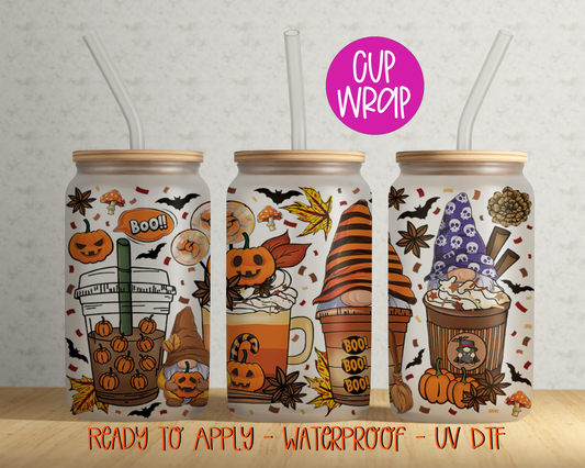 Halloween Gome 16oz Cup Wrap - UV DTF - DTF077