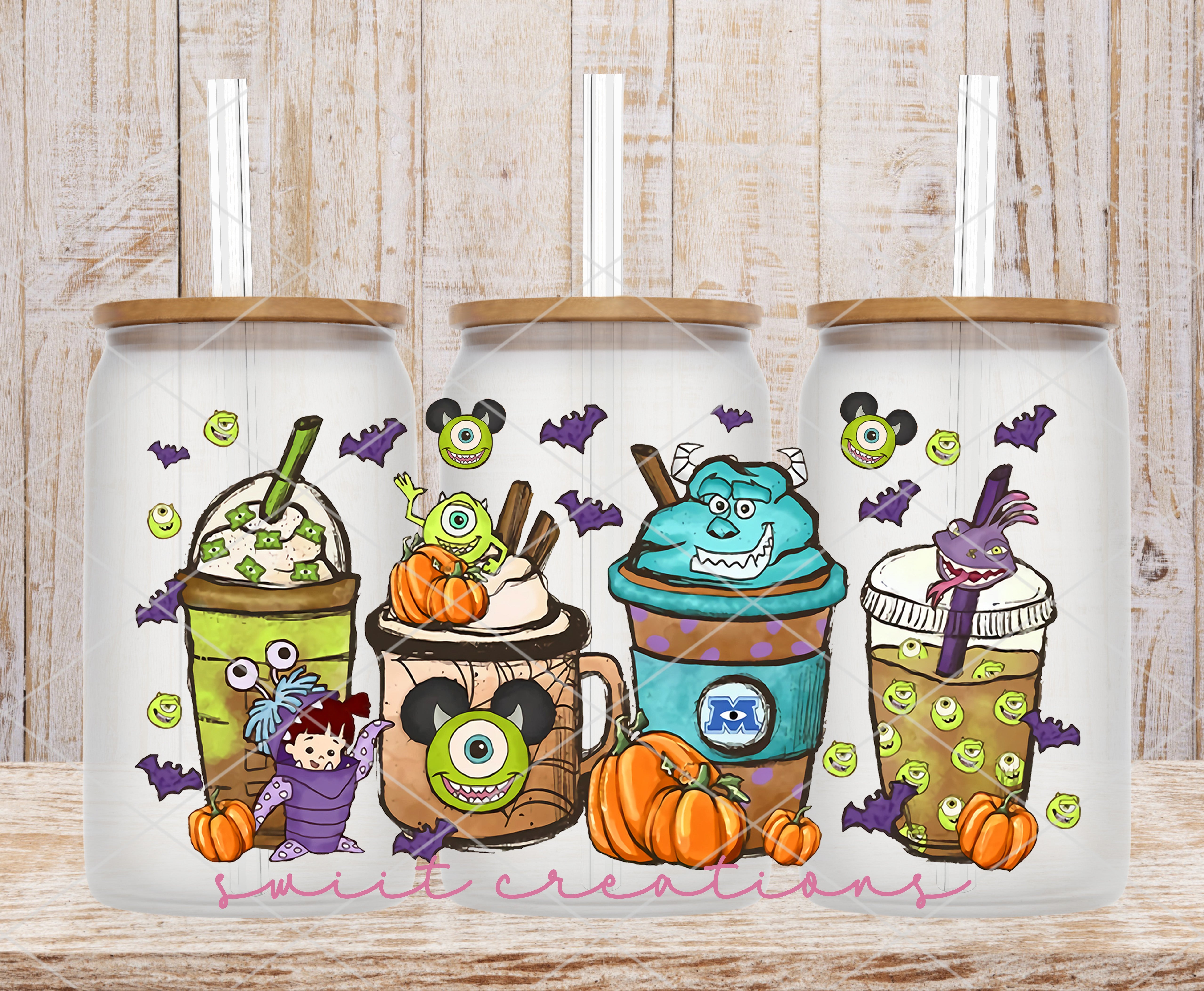 Monster Coffee Tumbler Wrap UVDTF | DTF082P