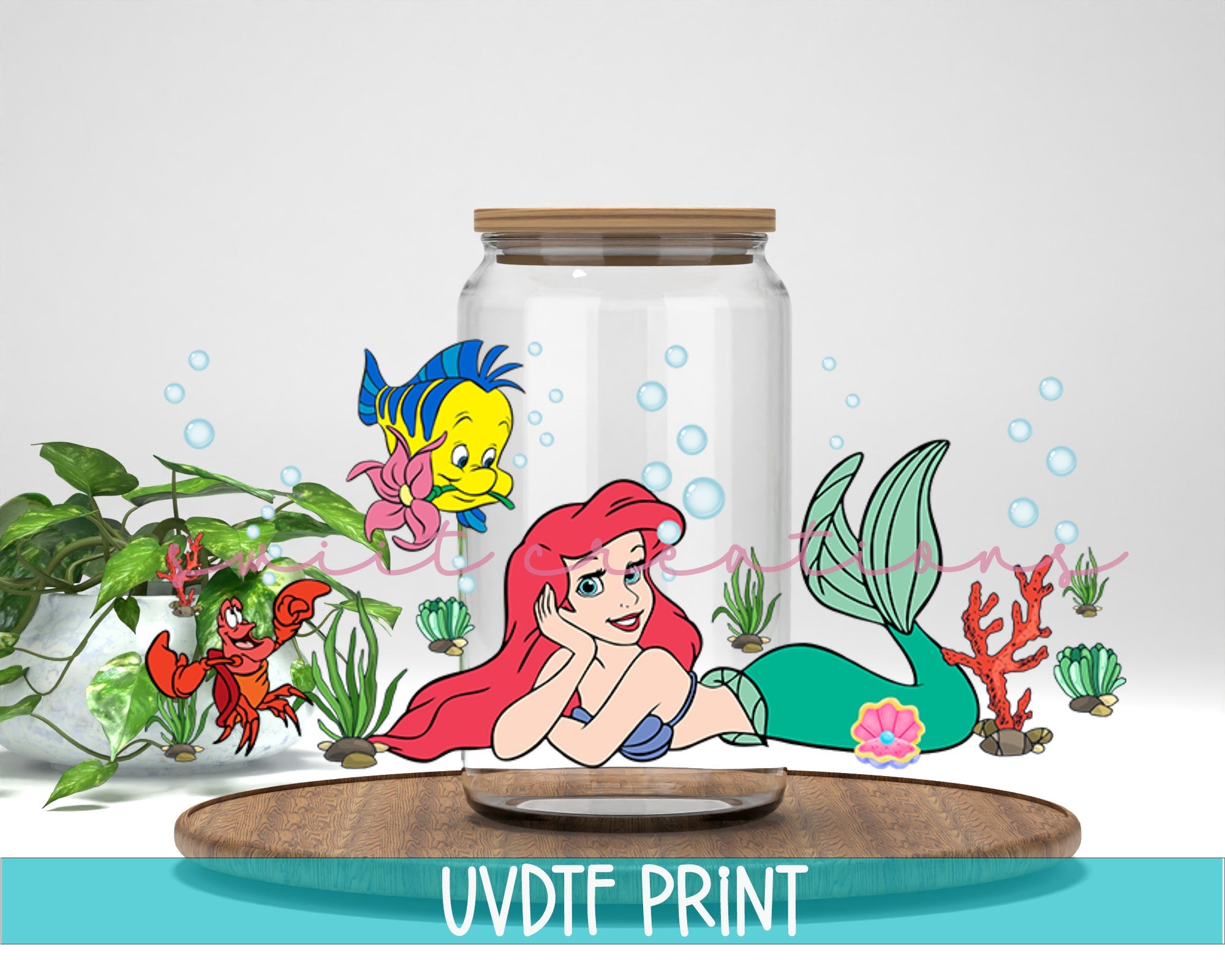 Mermaid Tumbler Wrap UVDTF | DTF086P