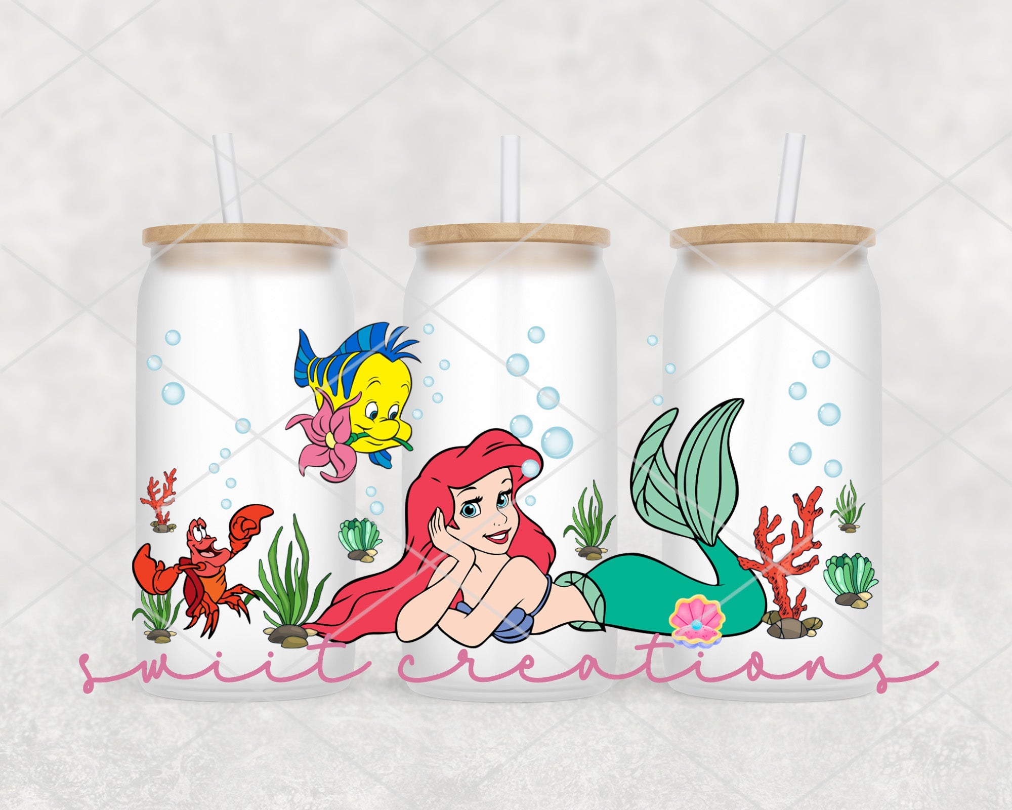 Mermaid Tumbler Wrap UVDTF | DTF086P