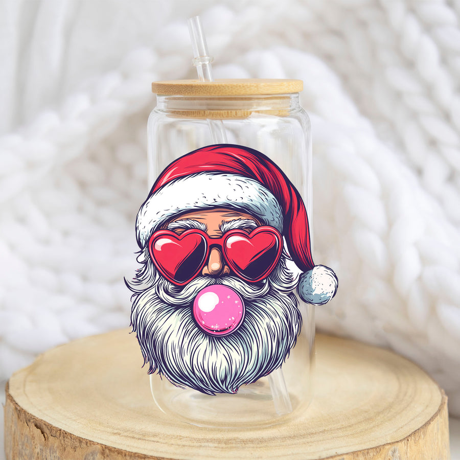 Retro Santa Bubblegum 16 oz Tumbler | GT1147