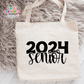 Senior 2024 Large Linen Tote (LLT552)