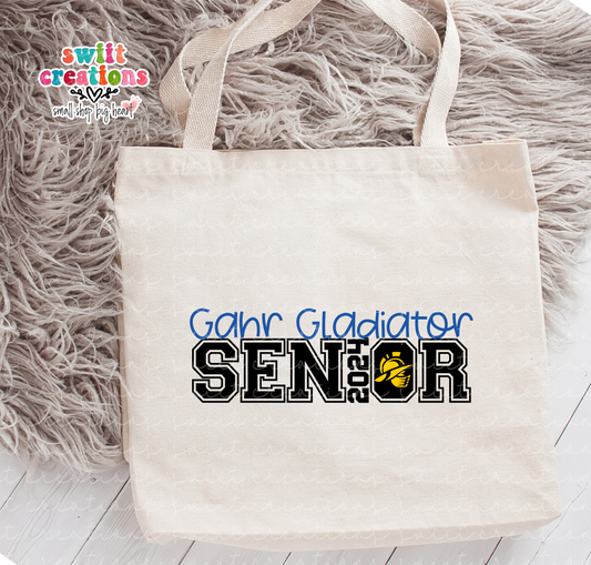 Gahr Gladiator Senior 2024 Large Linen Tote (LLT558)