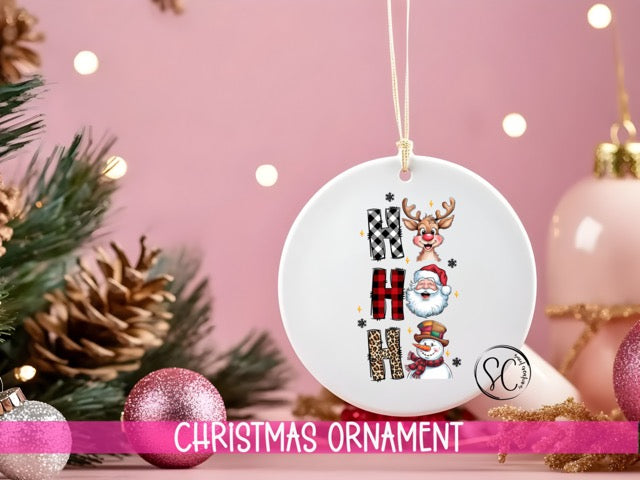 Ho Ho Ho Personalized Christmas Ornament O1204