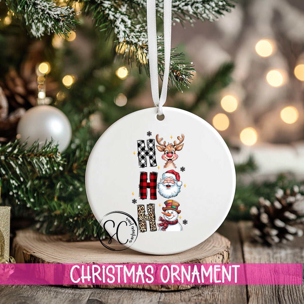Ho Ho Ho Personalized Christmas Ornament O1204