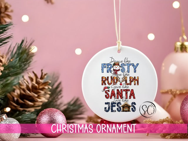 Dance Like Frosty Ornament Personalized Christmas Ornament O1205
