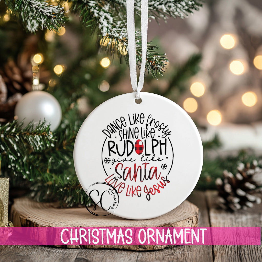 Dance Like Frosty Ornament Personalized Christmas Ornament OO002