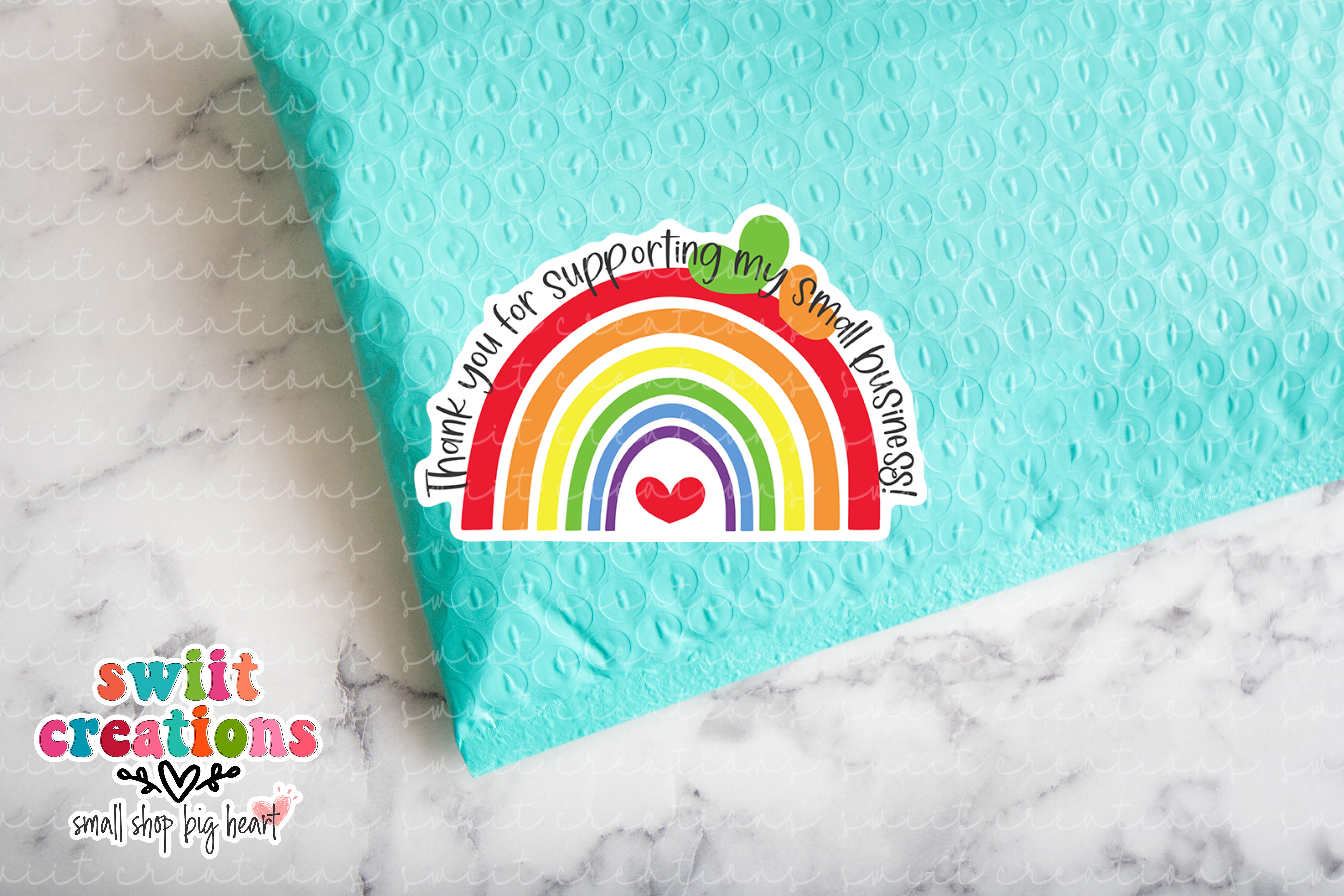 Thank You for Supporting My Small Business Sticker (SB12)