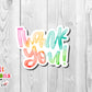 Thank You Sticker (SB13)
