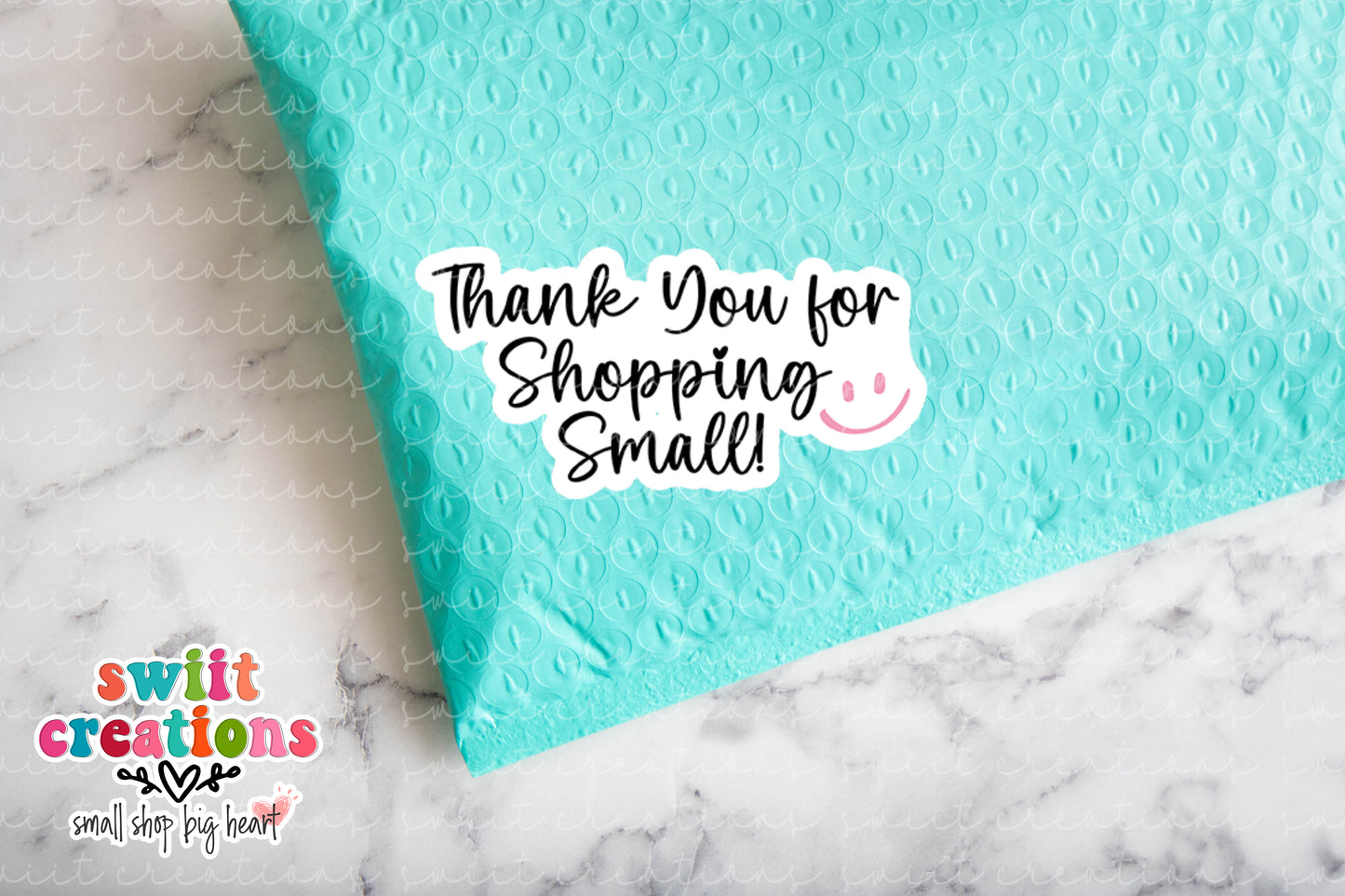 Thank You For Shopping Small Sticker (SB16)