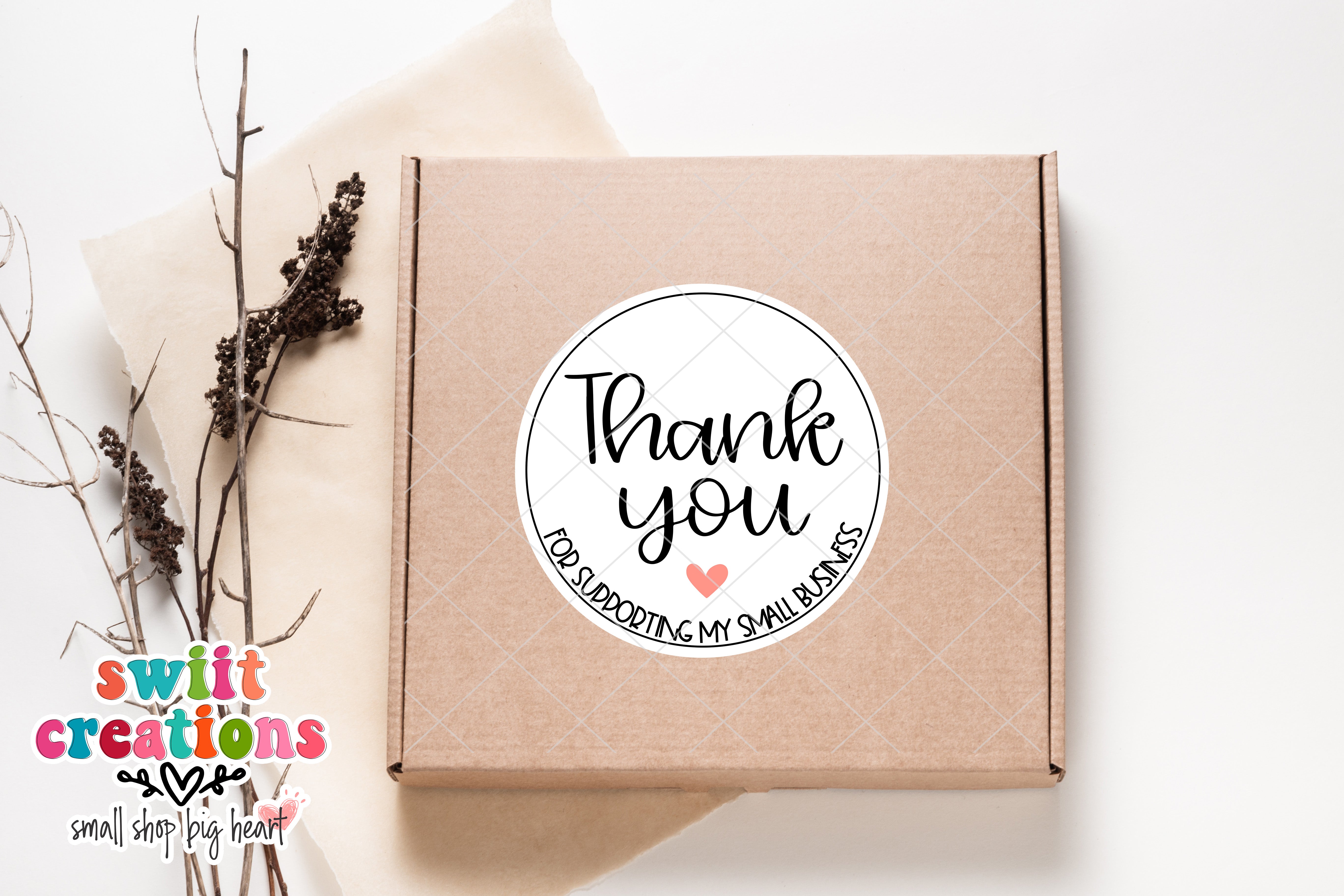 Thank You For Supporting My Small Business Sticker (SB56)
