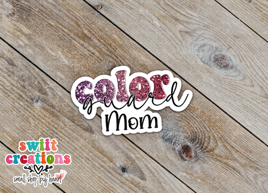 Color Guard Mom Sticker Maroon (SS693