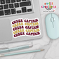 Cheer Captain Waterproof Sticker Maroon and Gold (SS722) | SCD722