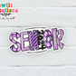 Senior 2024 Purple Waterproof Sticker  (SS731) | SCD731