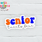Senior 24 Waterproof Sticker Orange and Blue (SS733) | SCD733