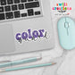 Color Guard Purple Glitter Waterproof Sticker  (SS738)