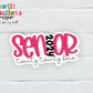 Senior 2024 Pink Waterproof Sticker SS742