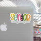 Senior 2024 Colorful Waterproof Sticker SS745