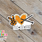 Peace Love Clarinet Waterproof Sticker (SS748)