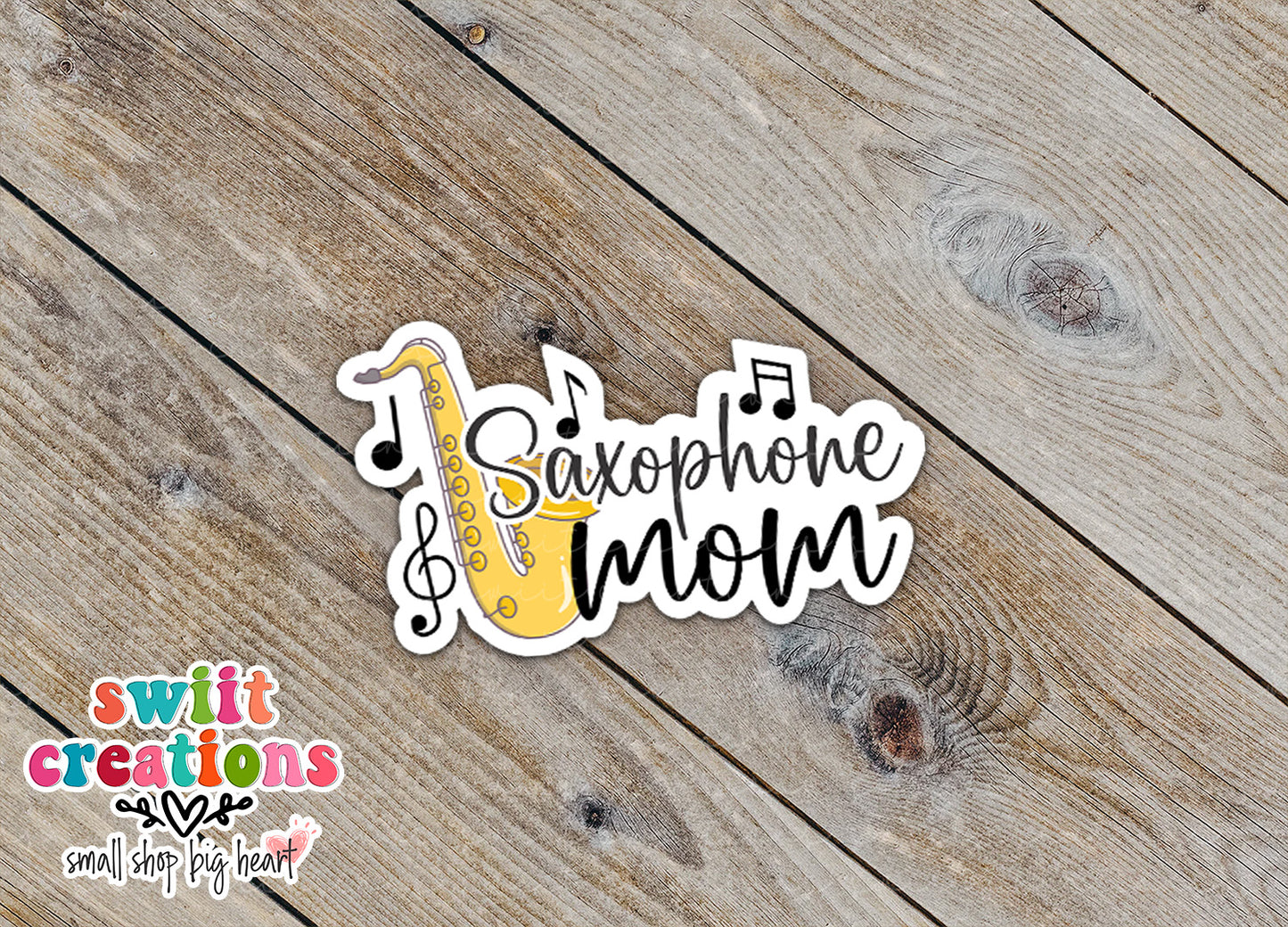 Saxophone Mom Sticker (SS803) | SCD803