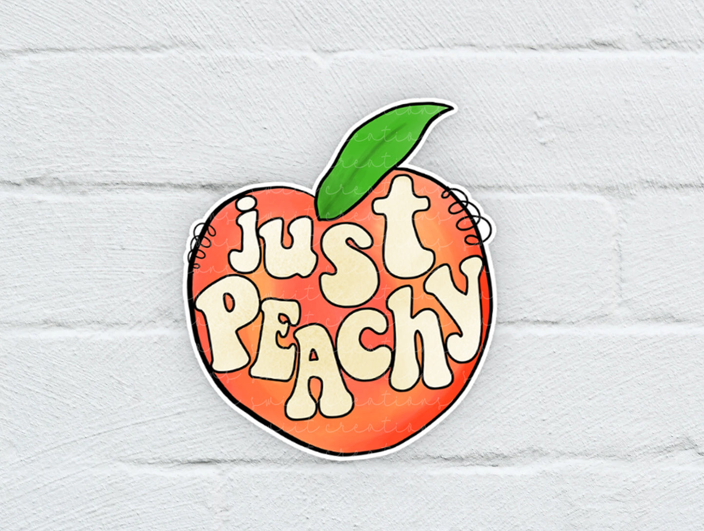 Just Peachy Waterproof Sticker (SS810)