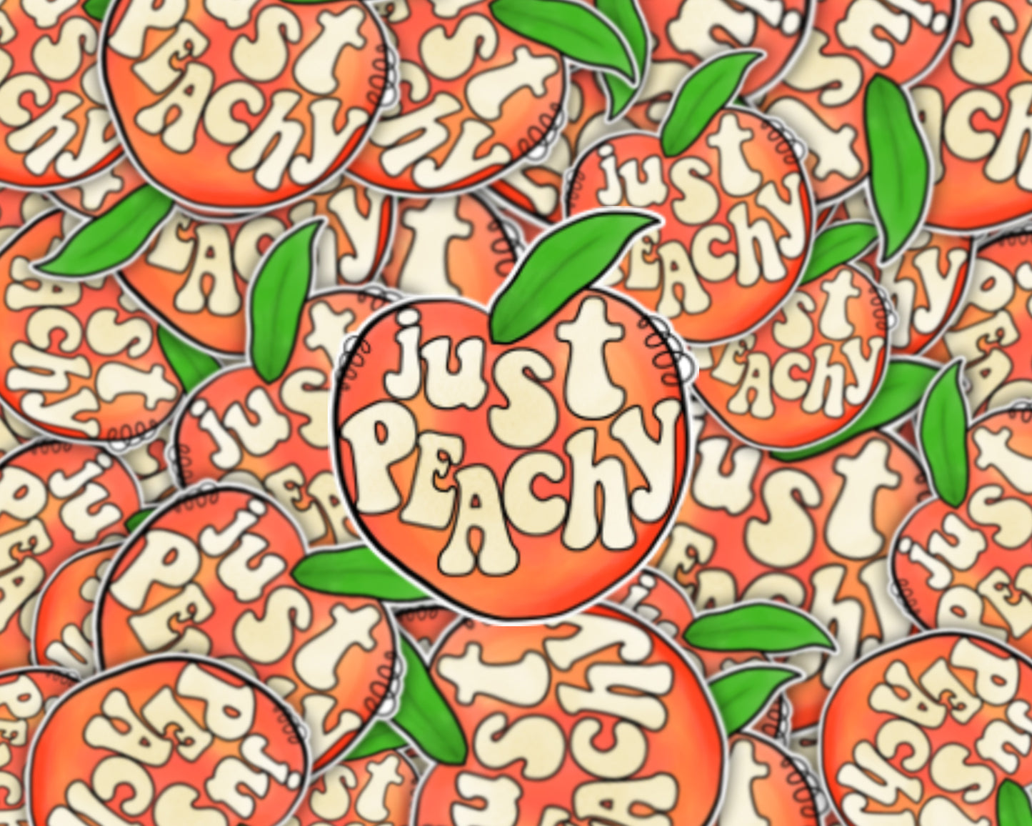 Just Peachy Waterproof Sticker (SS810)