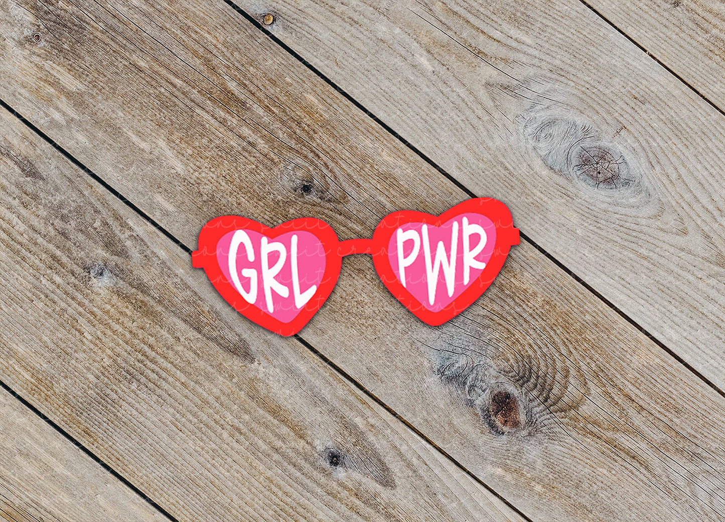 Girl Power Sunglasses Sticker (SS819)