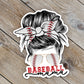Baseball Mama Messy Bun Sticker | SS829