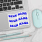 Drum Major Sticker Blue and White (SS835)