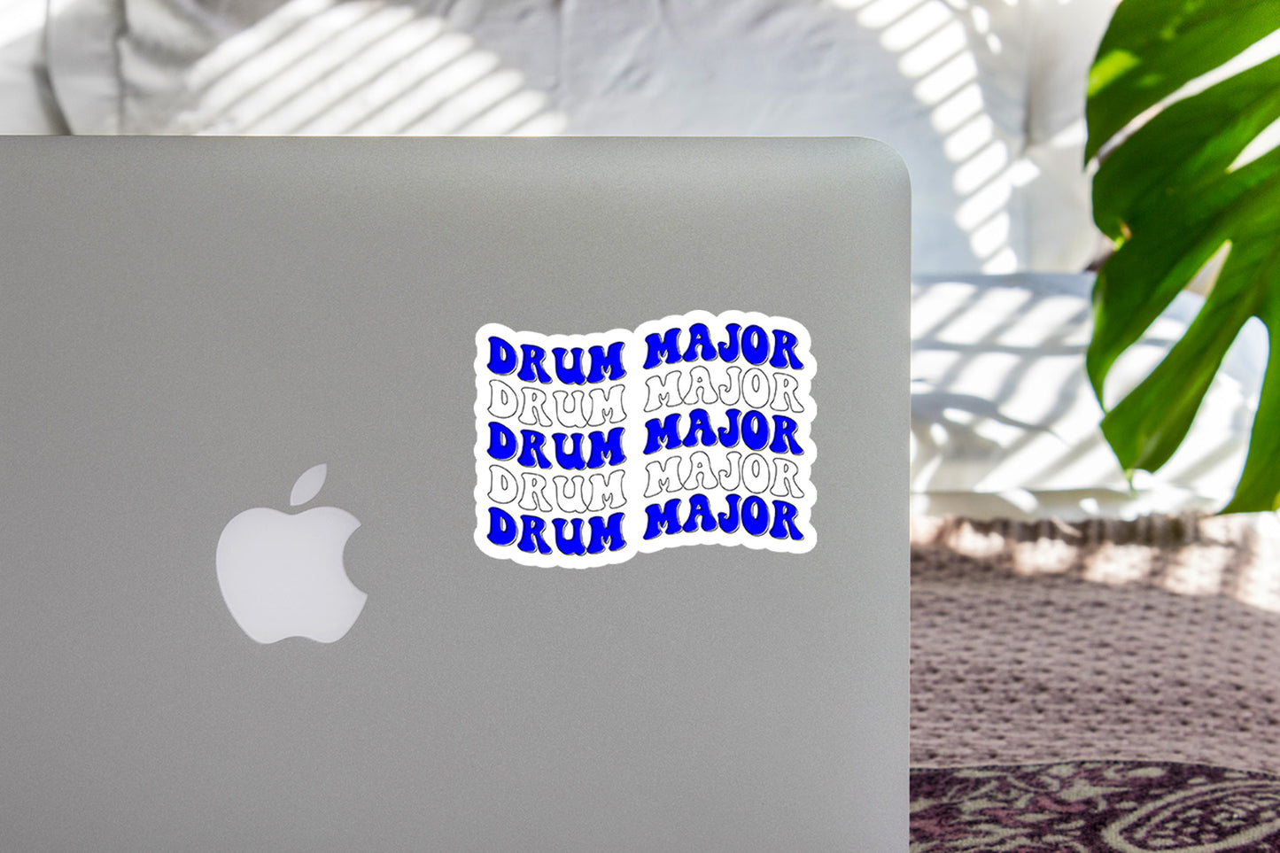 Drum Major Sticker Blue and White (SS835)
