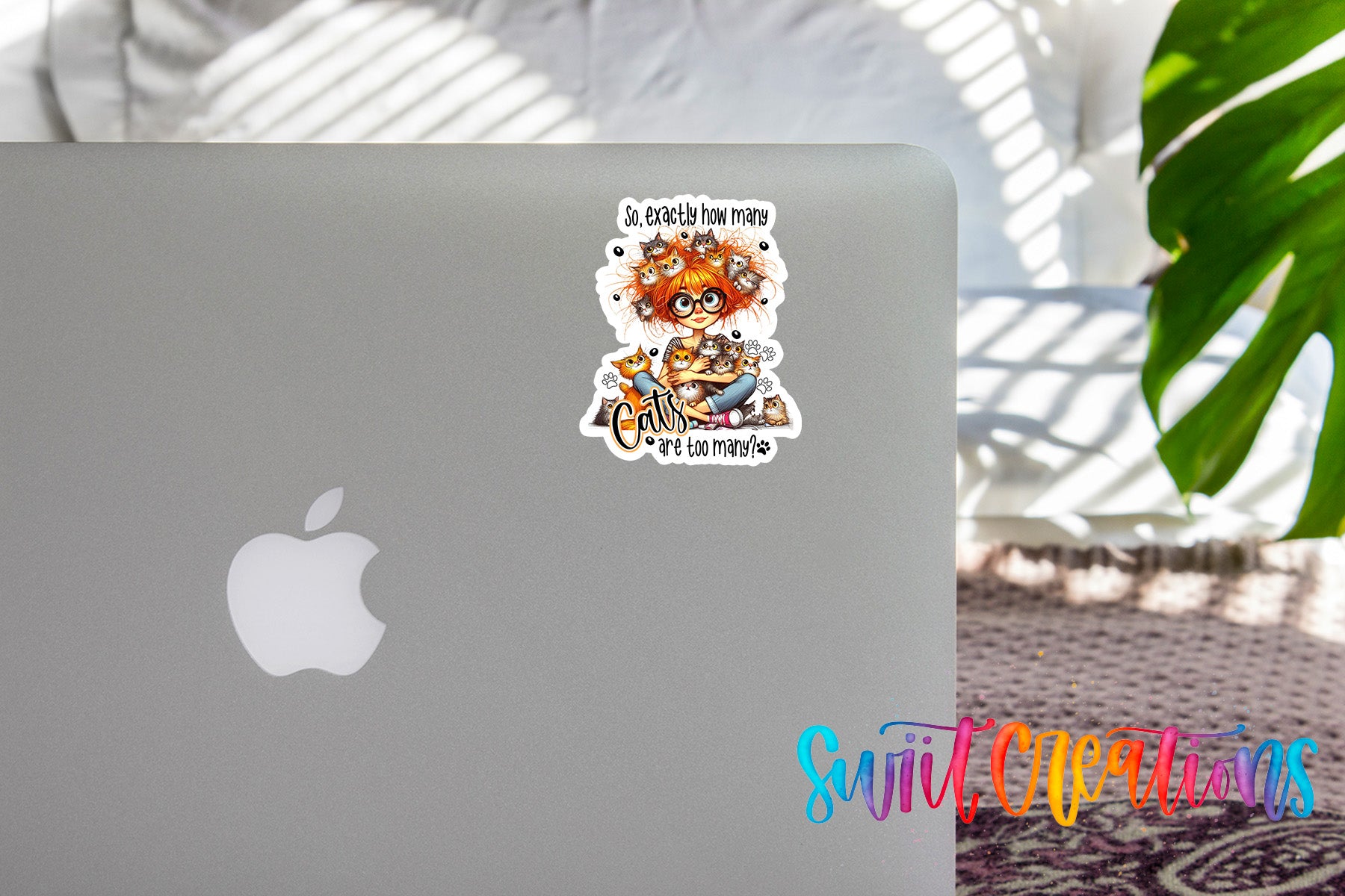So Exactly How Many Cats is Too Many Sticker SS990