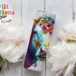 Floral Watercolor Cow Tumbler (T489)