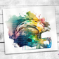 Watercolor Football Tumbler (T503)