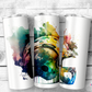 Watercolor Football Tumbler (T503)