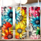 Rainbow Daisy Tumbler (T509)