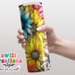 Rainbow Daisy Tumbler (T509)