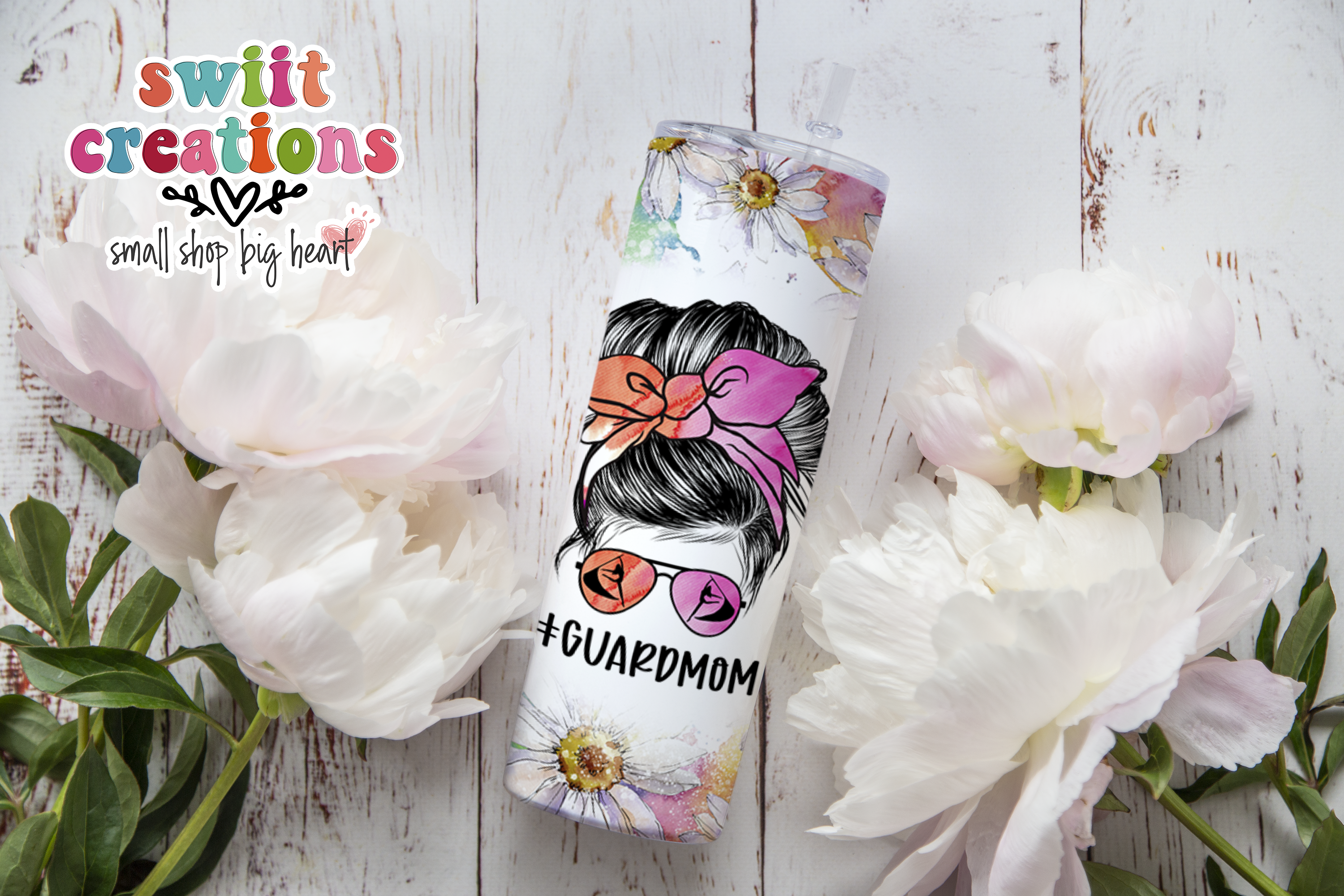Guard Mom Floral Tumbler (T523)