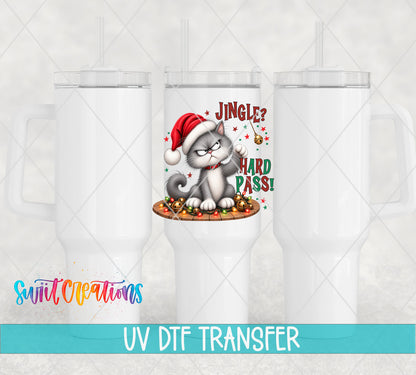 Jingle Hard Pass design on 40 oz tumbler