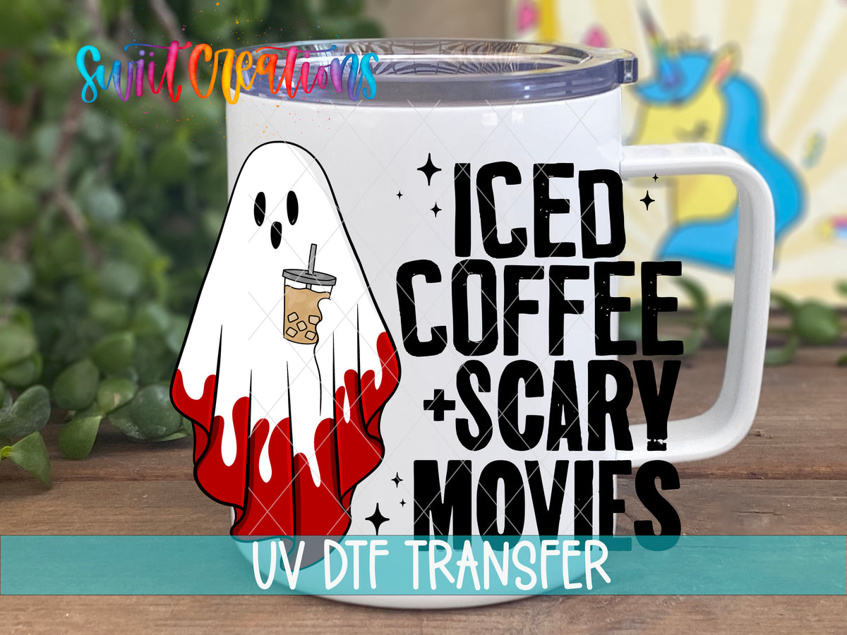 Ghost design on handled mug