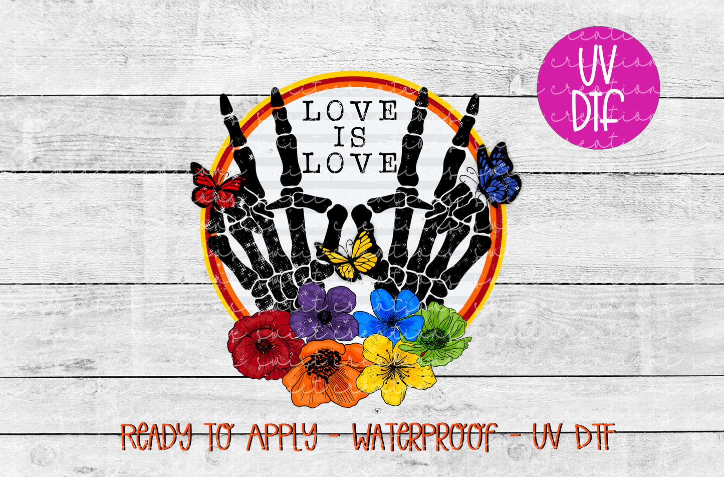 Love is Love UV DTF - UV488 (4x3.9)
