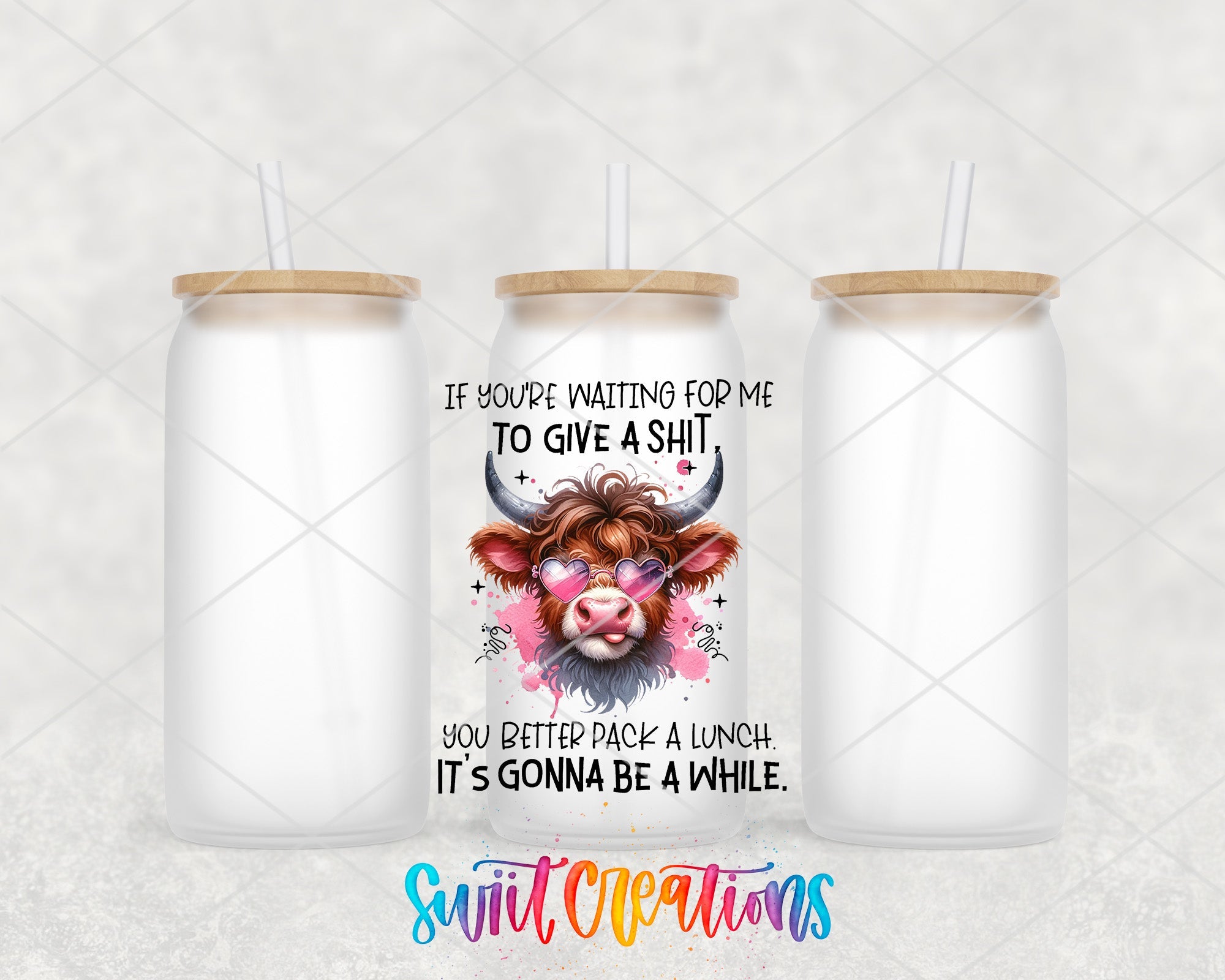If You're Waiting for Me To Give a Shit UV DTF Cup Decal UV967