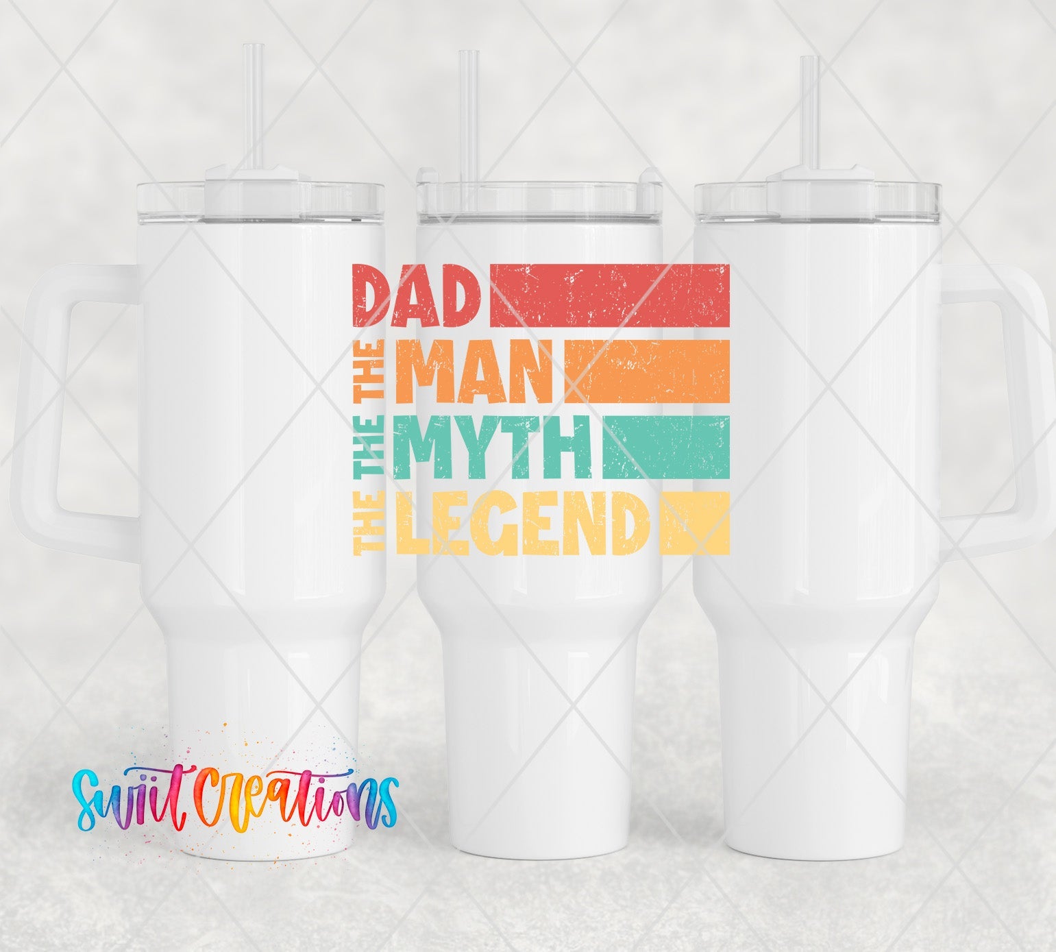 a couple of white coffee mugs sitting next to each other