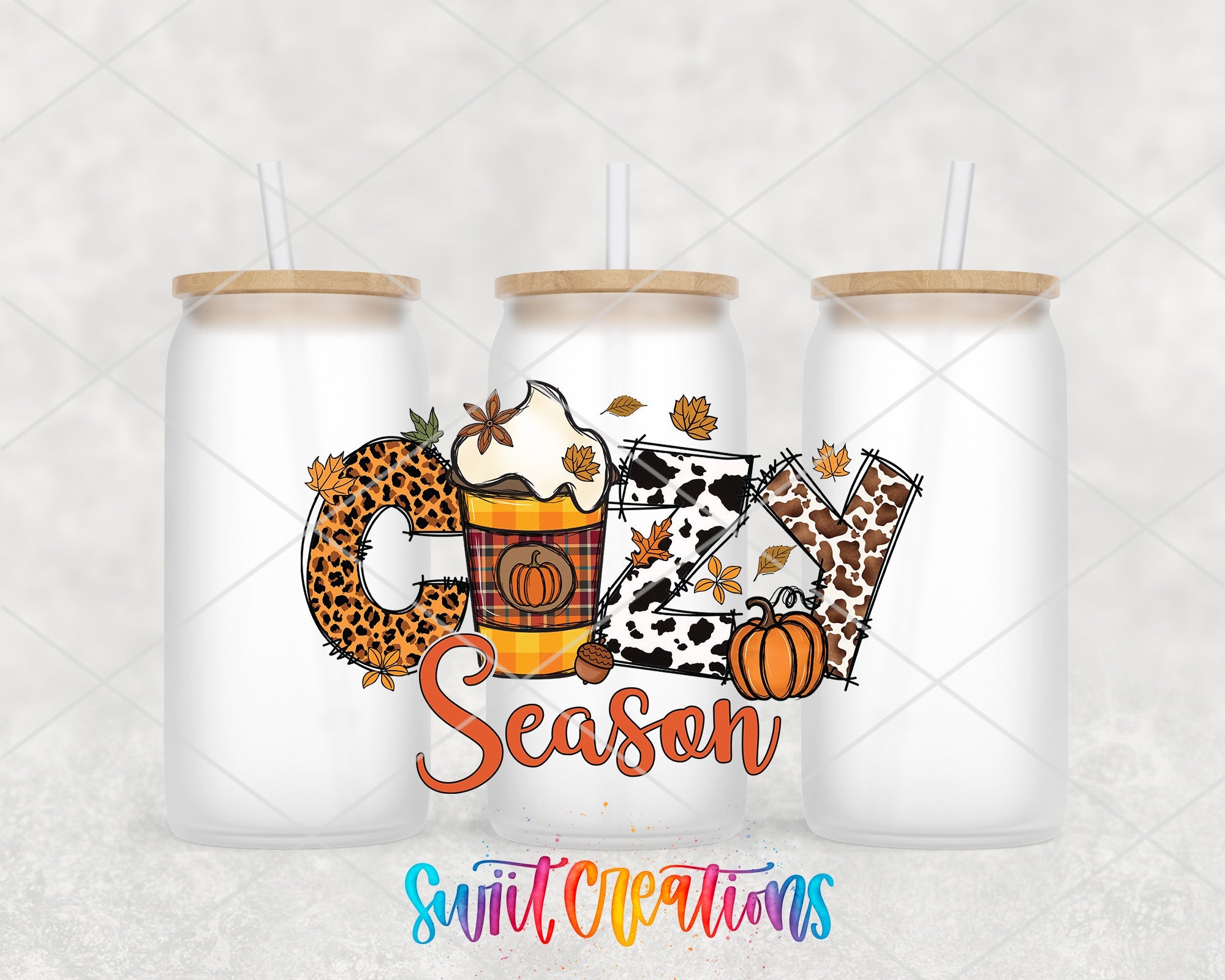 a couple of white cups with some drinks in them