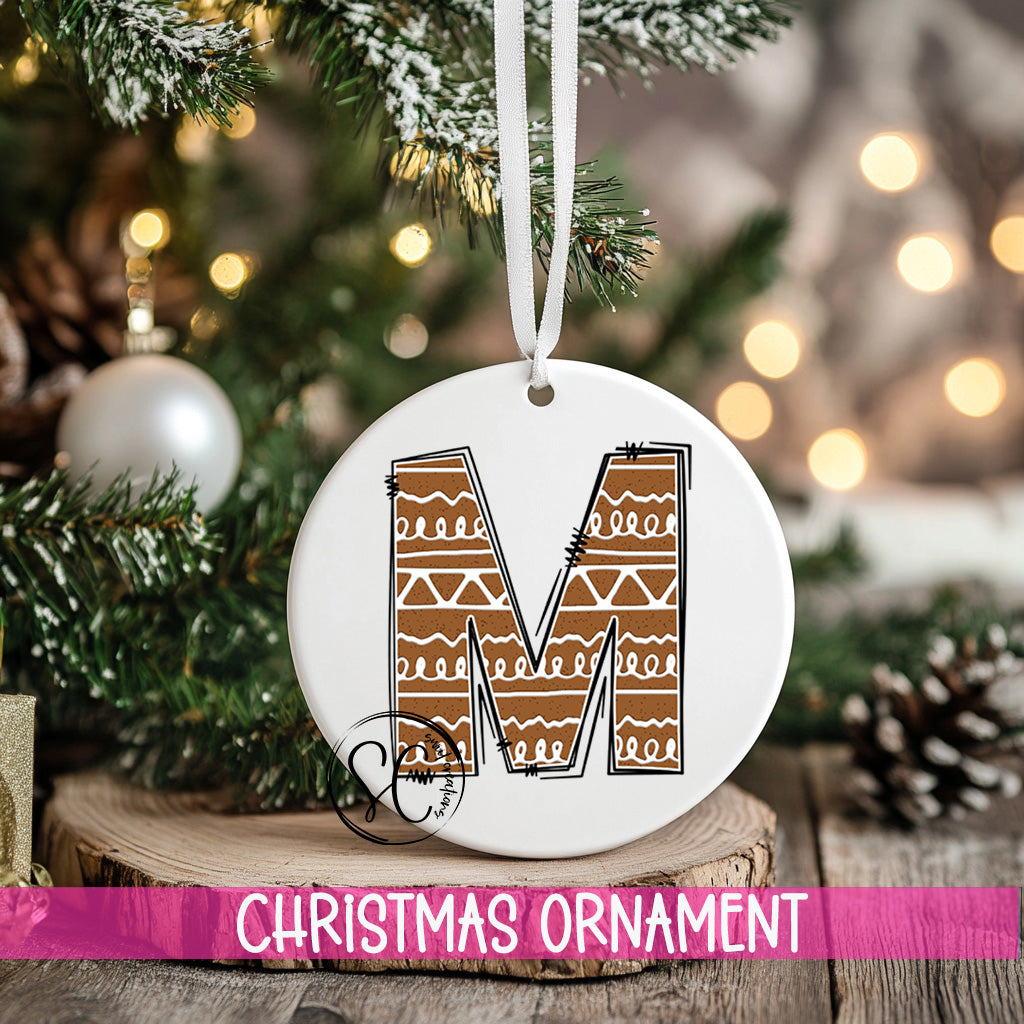 a christmas ornament hanging from a tree