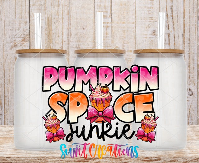 two coffee mugs with the words pumpkin spice sunrise on them
