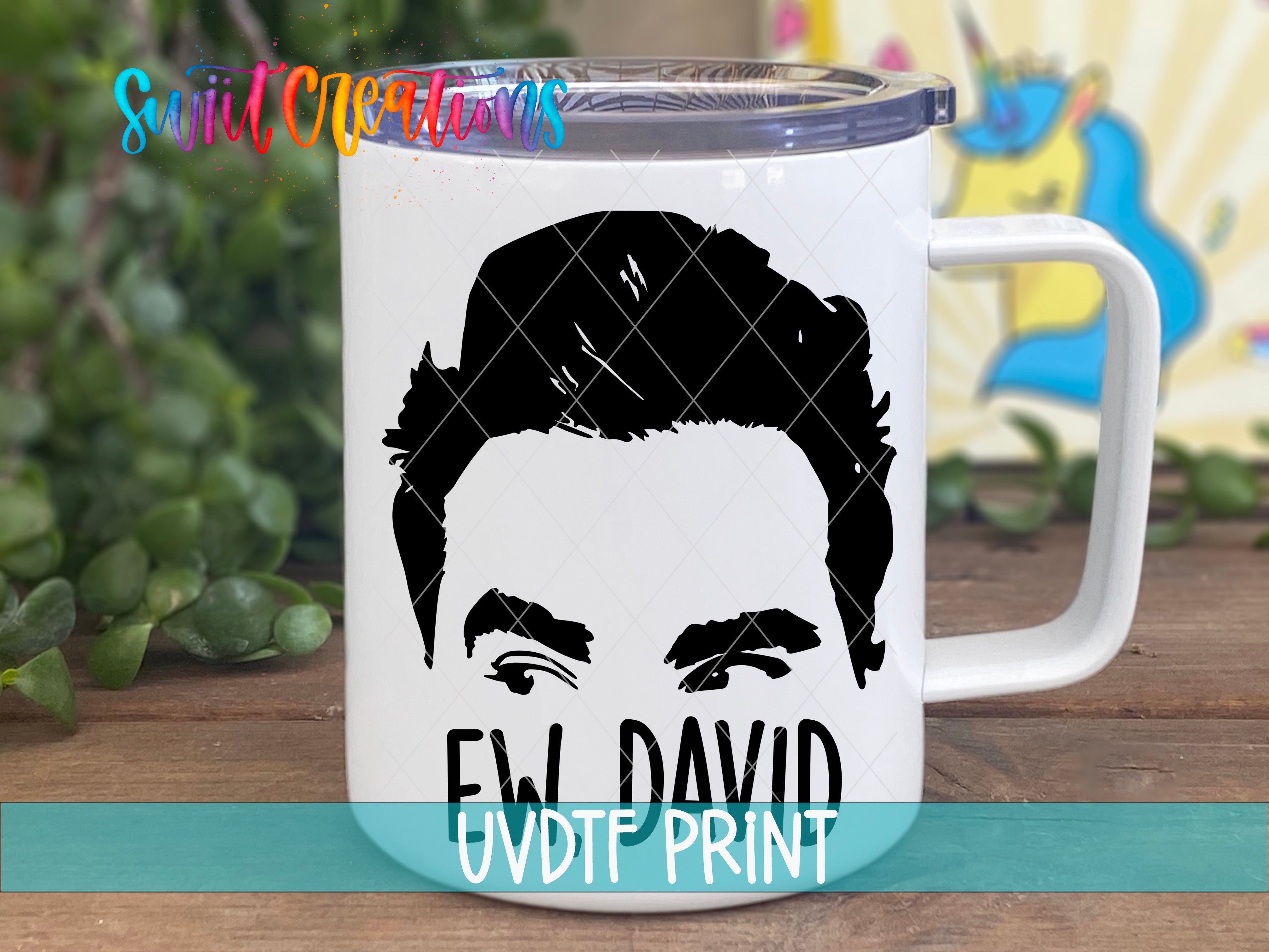 a coffee mug with a picture of a man's face on it