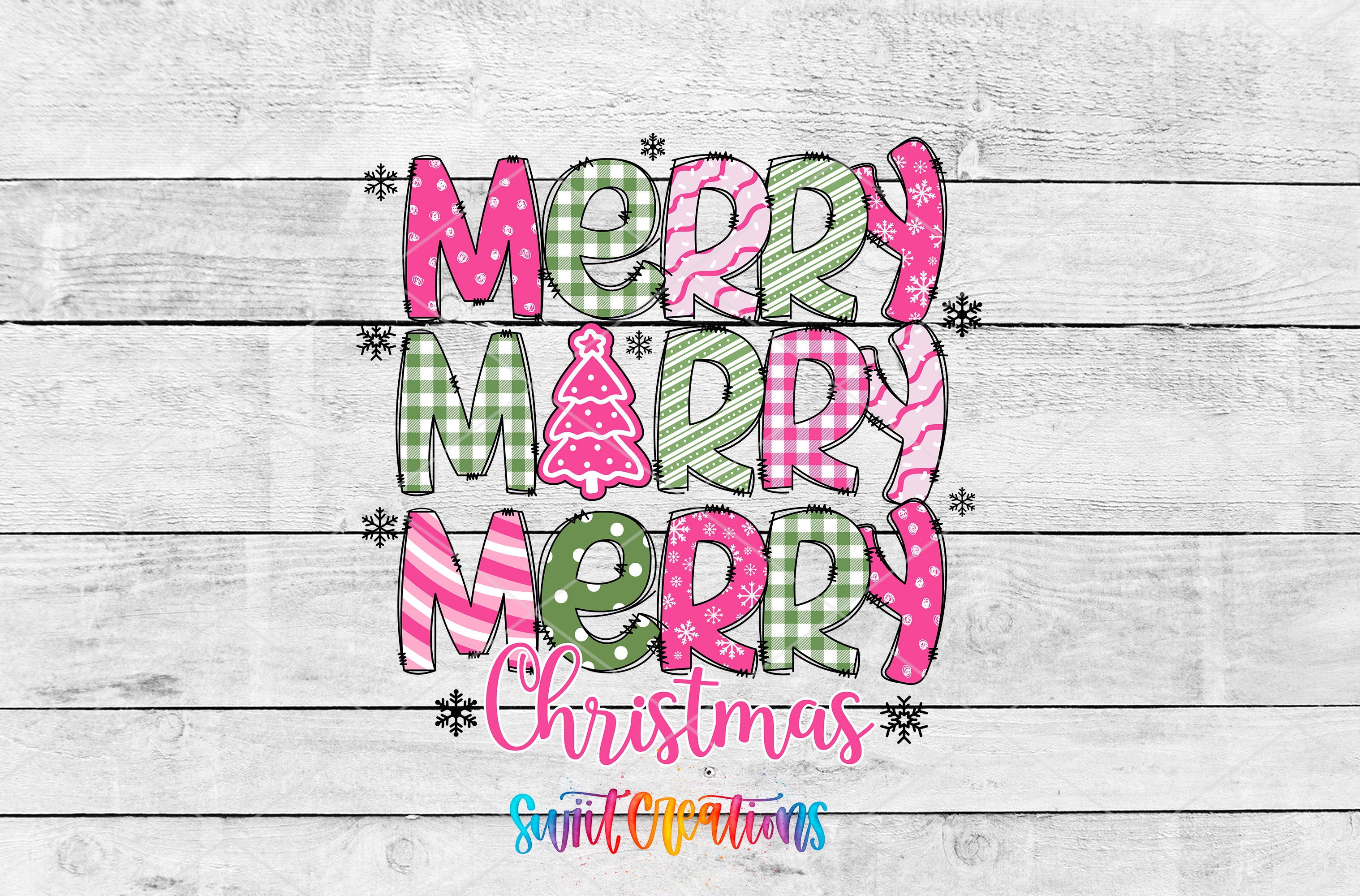 a merry christmas sign on a wooden background